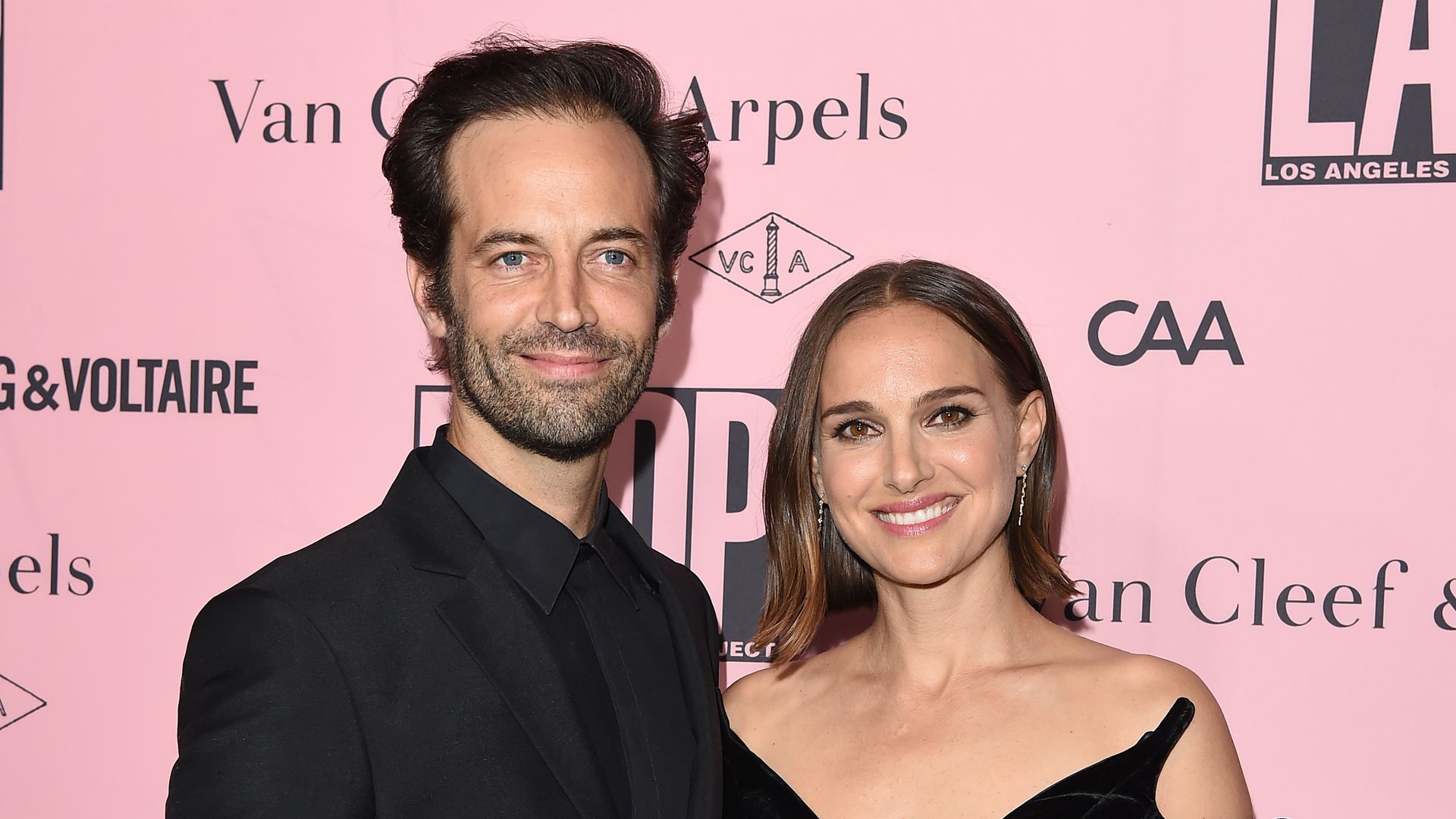 Natalie Portman and Benjamin Millepied pictured in first public