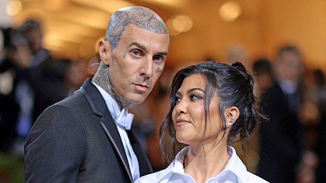 Travis Barker and Kourtney Kardashian 