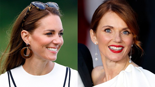 kate middleton and geri halliwell wearing white