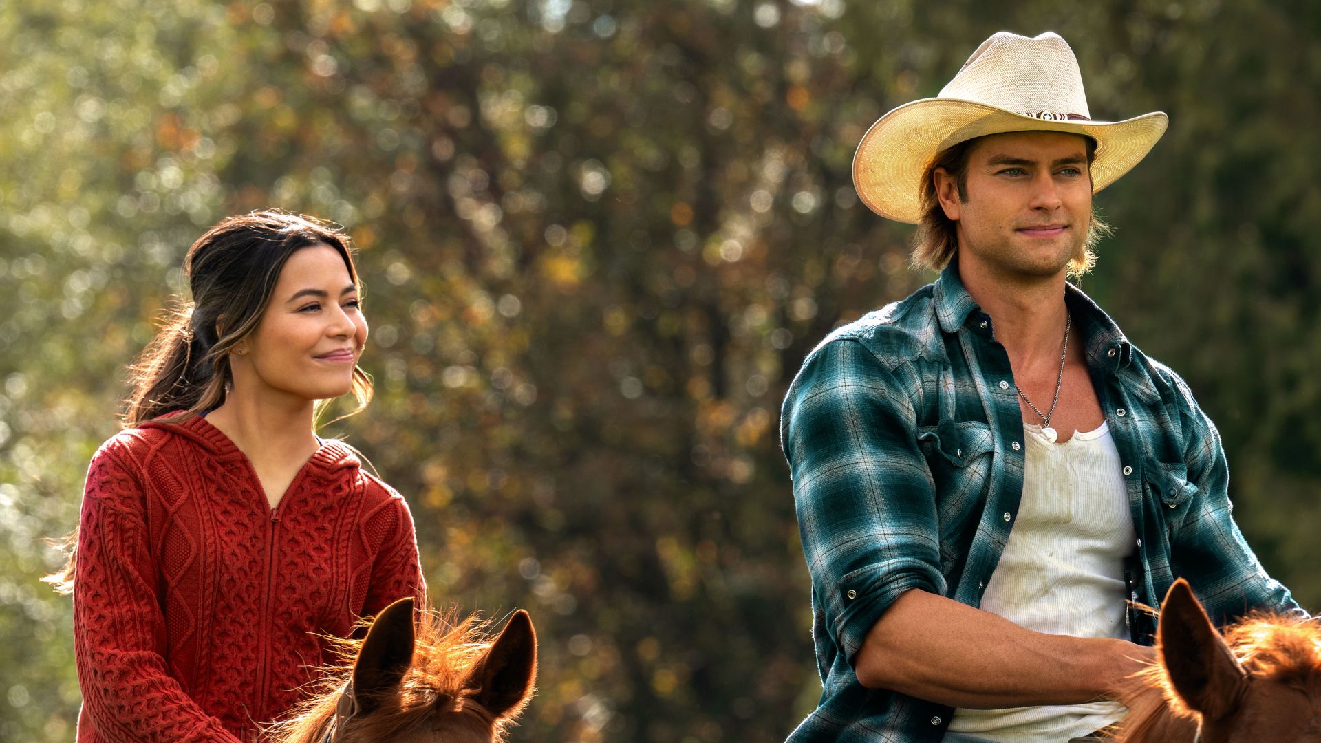 Miranda Cosgrove as Dawn and Pierson Fodae as Trey in The Wrong Paris.