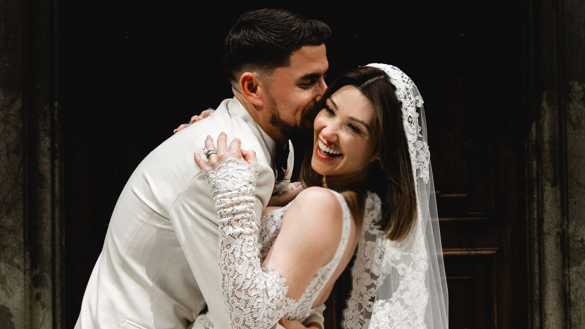 Jorginho's wedding to Cat Harding: her incredible bridal gowns