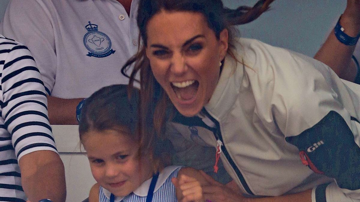 Princess Charlotte sticks her tongue out at sailing regatta watch
