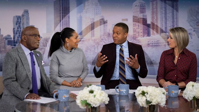 Dylan Dreyer with Craig Melvin, Al Roker and Sheinelle Jones