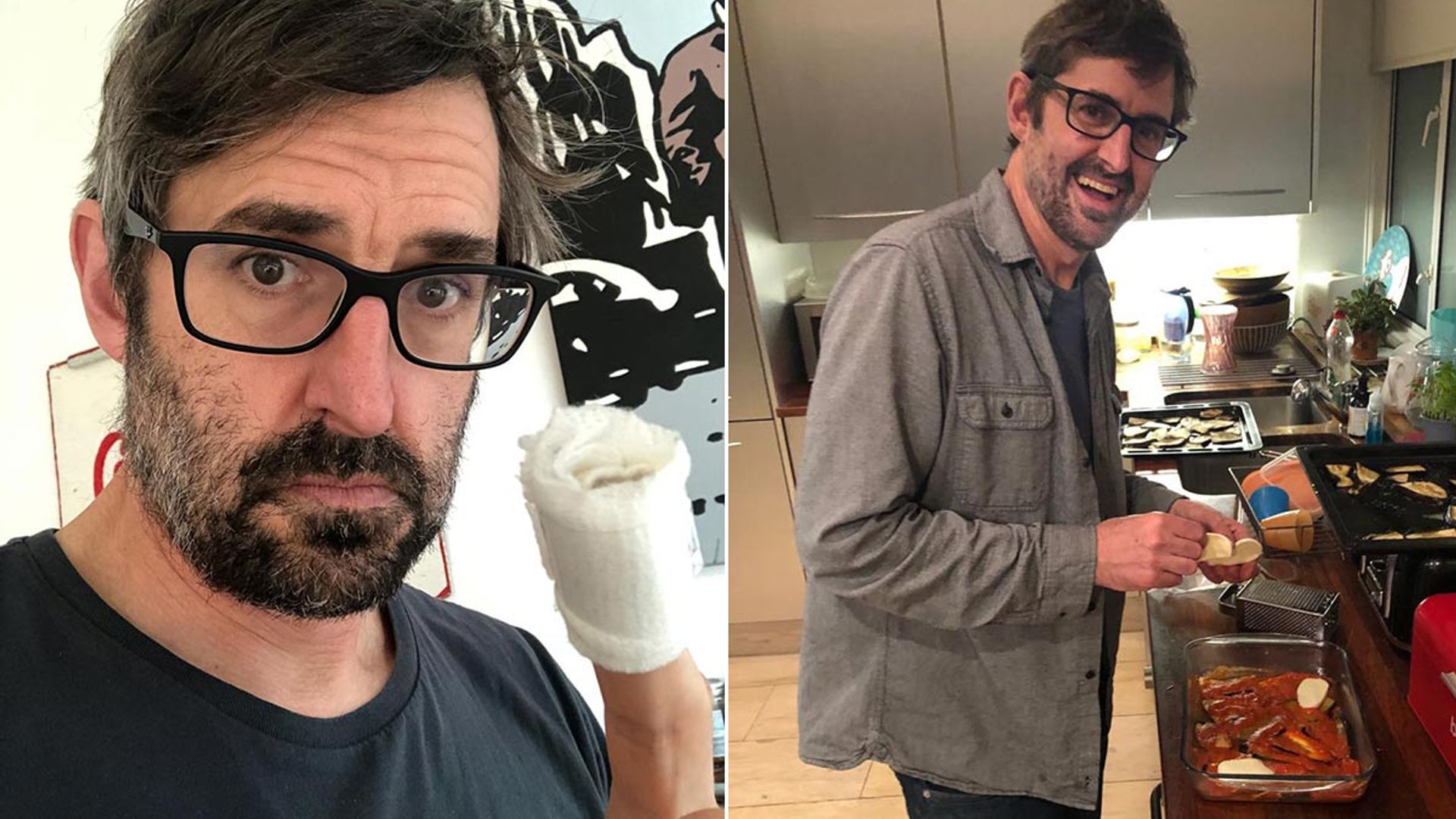 Louis Theroux suffers terrible accident whilst making Jamie Oliver's pancake recipe