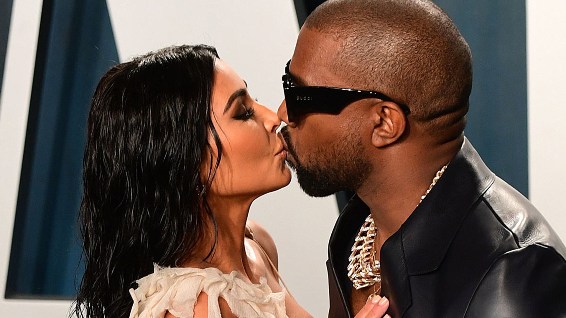 Kim Kardashian twins with hubby Kanye West in pairs of