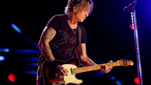 Keith Urban performs onstage during the 2024 CMA Music festival at the Nissan Stadium on June 08