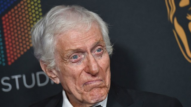 Actor Dick Van Dyke arrives at the 2017 AMD British Academy Britannia Awards at The Beverly Hilton Hotel on October 27, 2017 in Beverly Hills, California