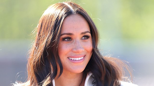 Meghan Markle smiling at the Invictus Games The Hague