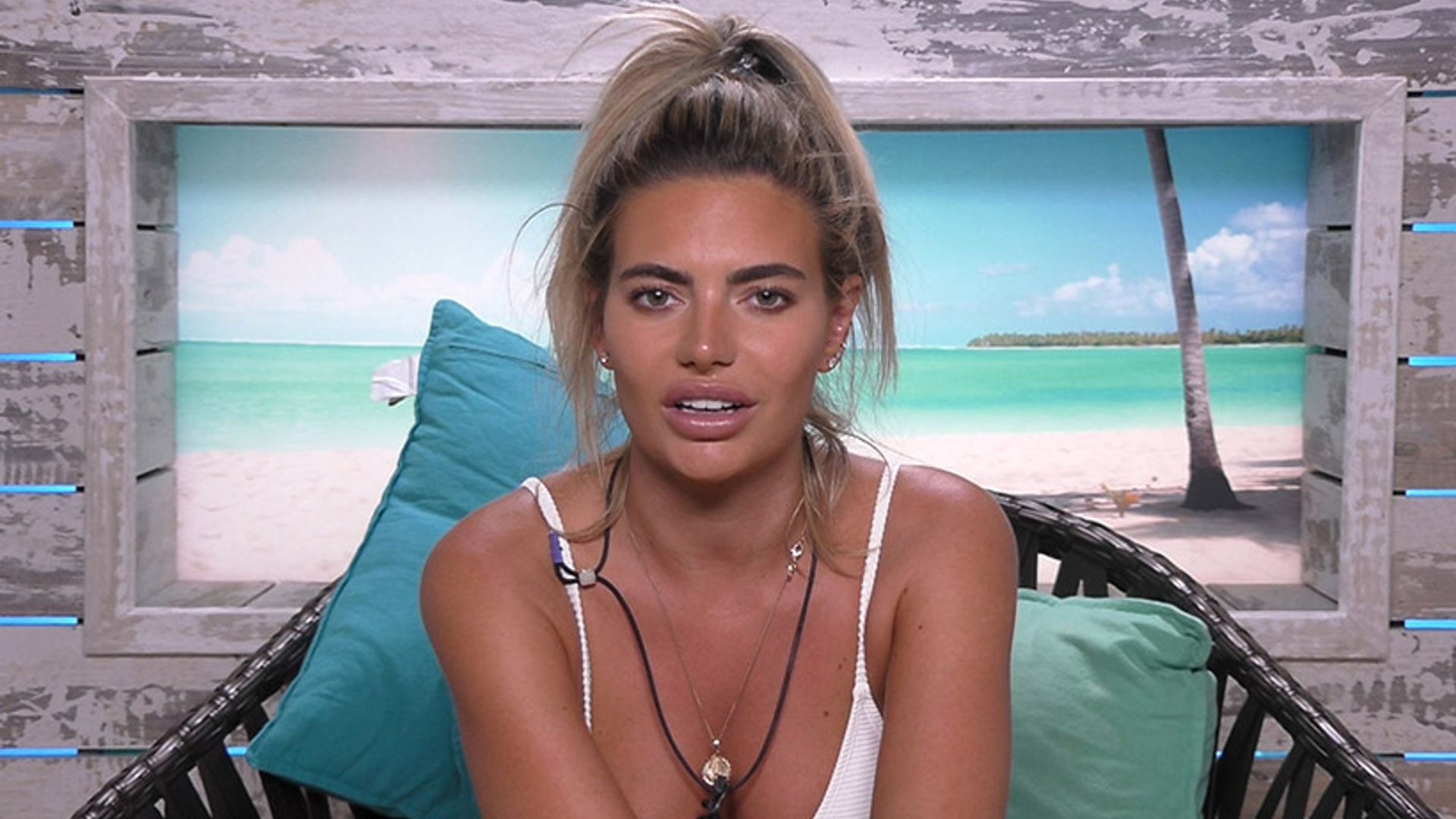 love island megan beach hut