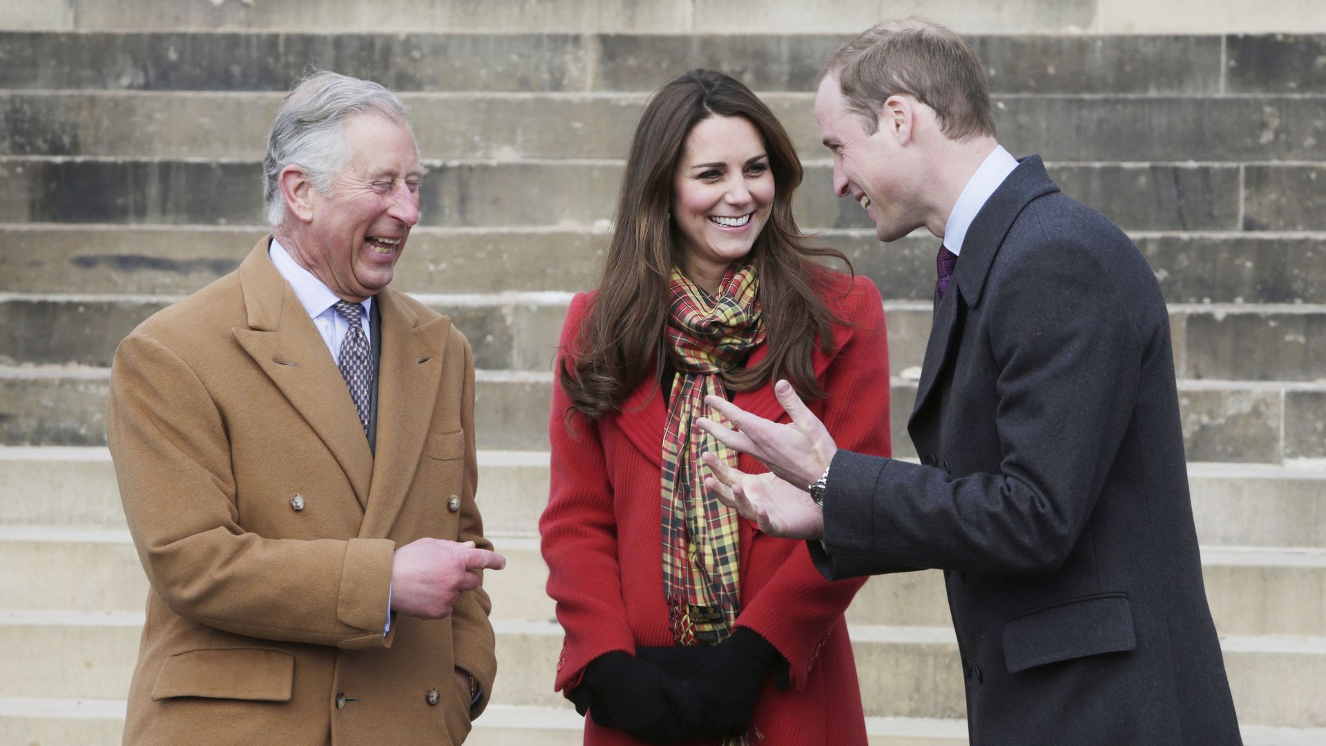 Charles, William and Kate at Dumfries House in 2013