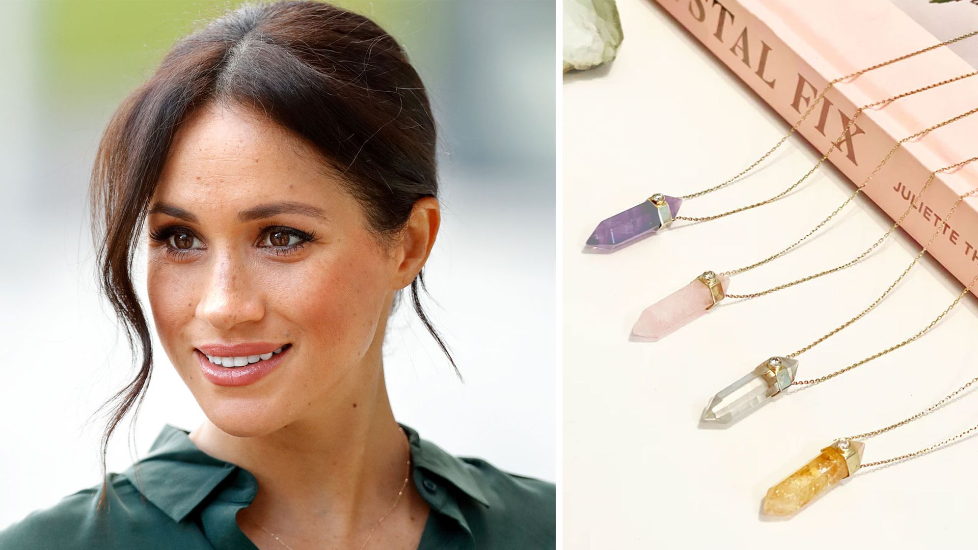 Seeking Meghan Markle’s clarity crystal necklace? Shop the best crystal