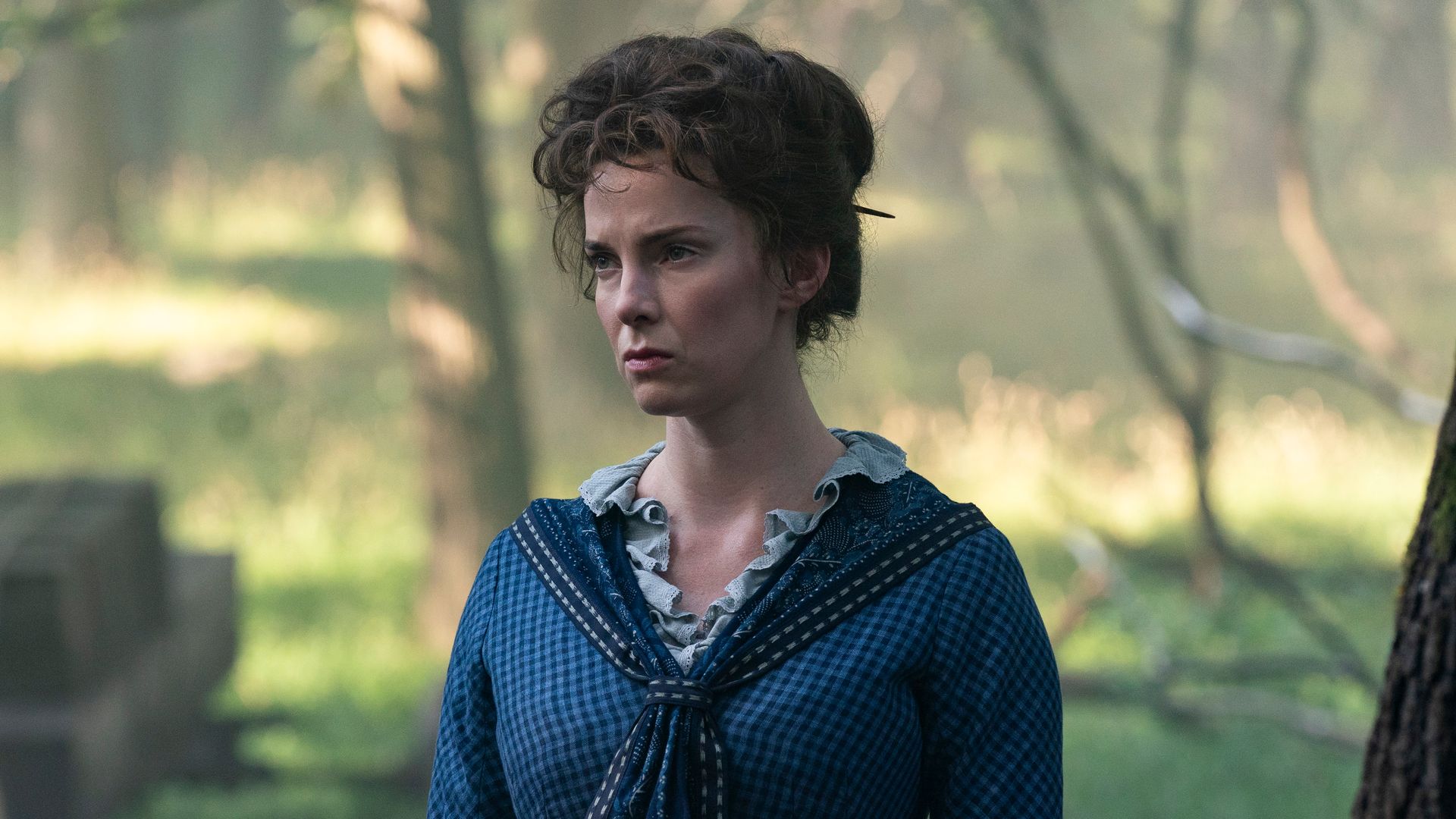 woman in period clothing