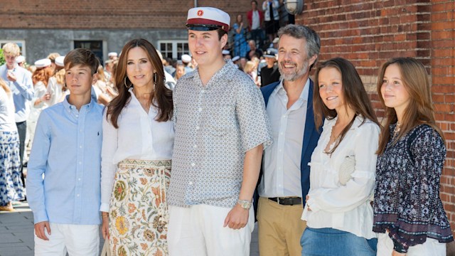 Frederik, Mary and their children at Christian's graduation