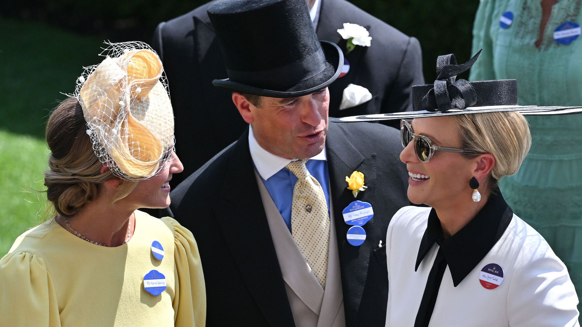 Harriet Sperling, Zara Tindall and Peter Phillips arrive at Ascot racecourse on Ladies Day Royal Ascot, Ladies Day, Day 3, Horse Racing, Ascot Racecourse, UK - 19 Jun 2025