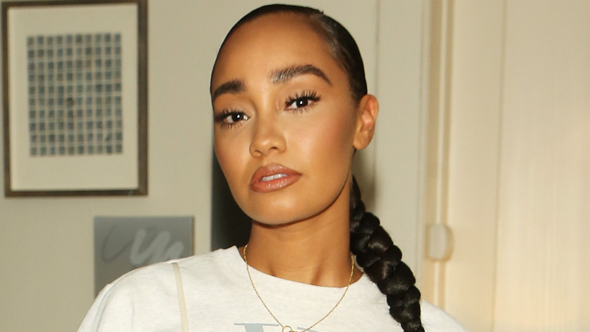 Little Mix's Leigh-Anne Pinnock shows off endless legs in fitted mini ...