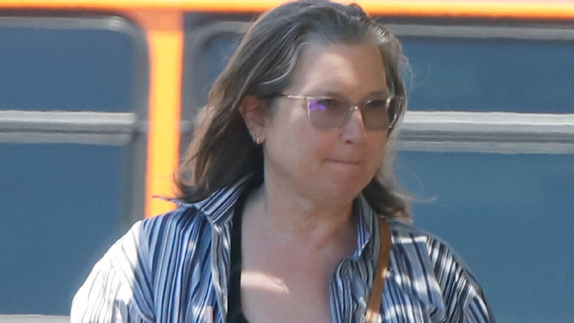 Bridget Fonda walking in LA