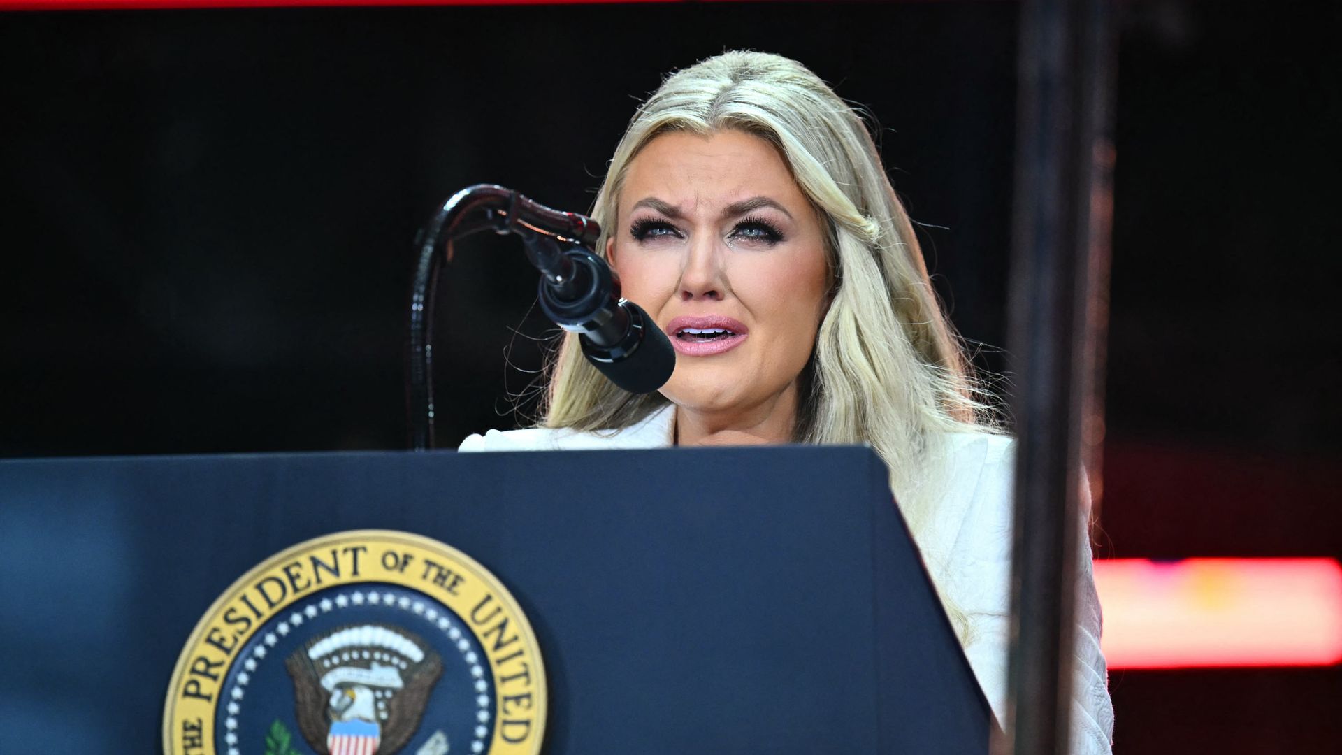 Erika Kirk speaks at memorial       