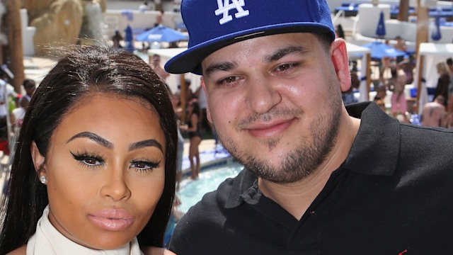 Rob Kardashian with his ex-girlfriend Blac Chyna