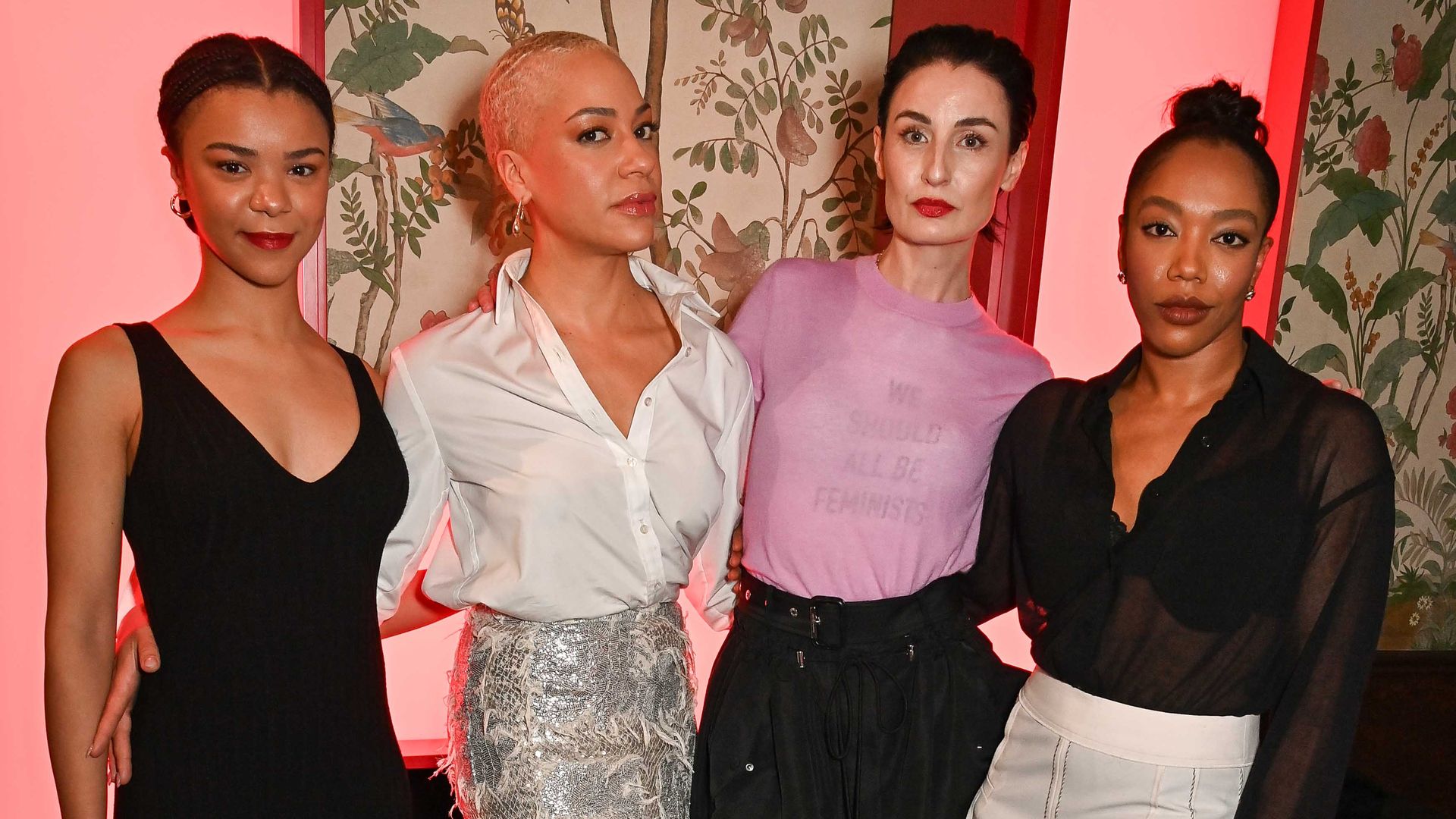 Erin O'Connor leads the glamorous ladies paying lip service to cult make-up brand at exclusive party