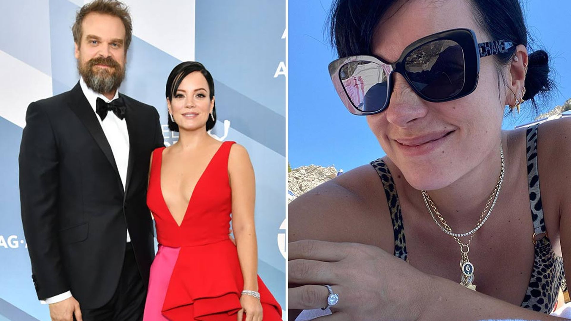 lily allen engaged david harbour stranger things