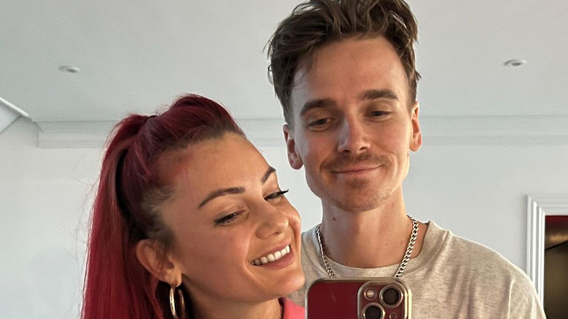 Joe and Dianne posing for a selfie 