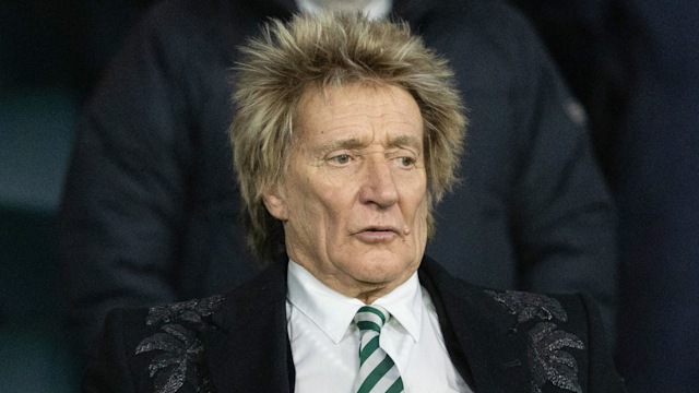 Sir Rod Stewart during a UEFA Champions League game