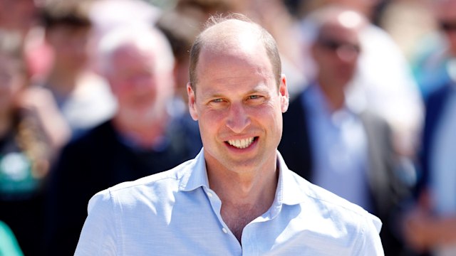 Prince William smiling in Cornwall