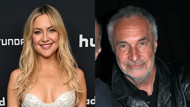 Split image of Kate Hudson and her dad Bill Hudson