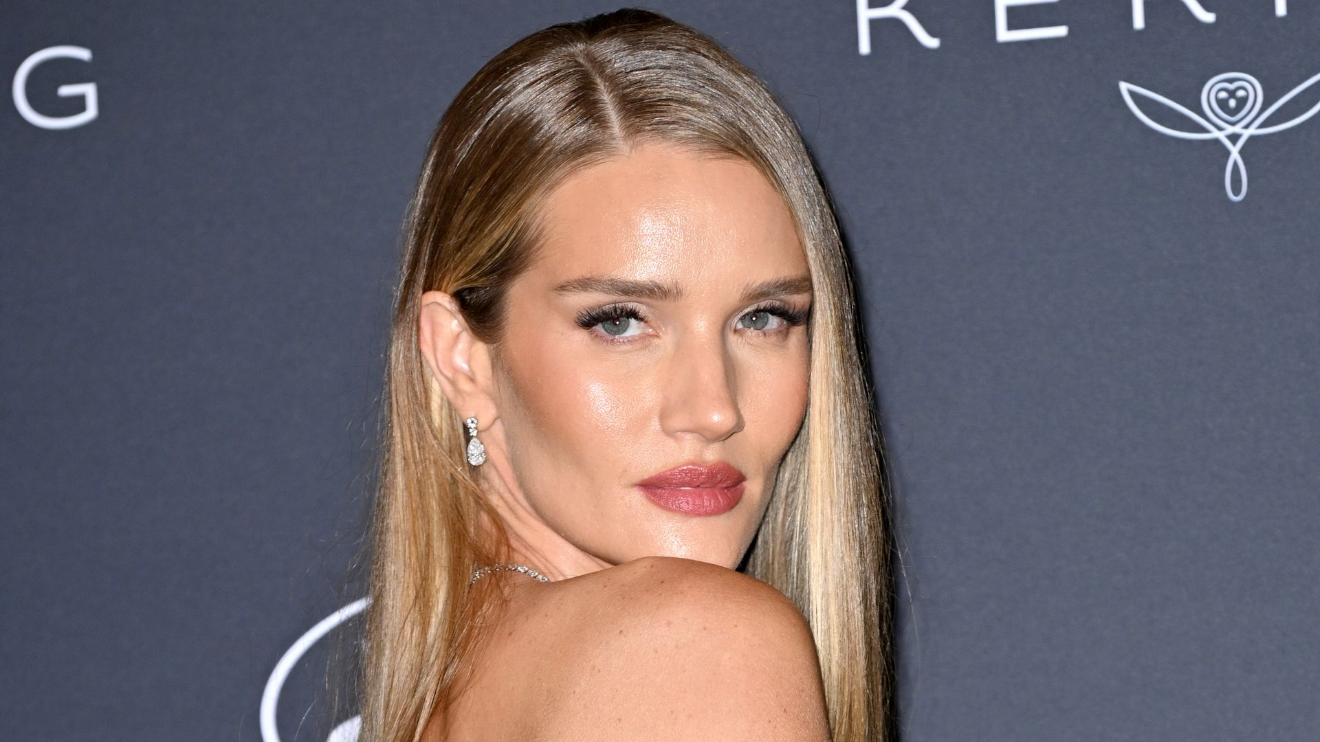 Rosie Huntington-Whiteley attends the 2025 Kering Women In Motion Awards and Cannes Film Festival Presidential Dinner at the 78th annual Cannes Film Festival at the Place de la Castre on May 18, 2025 in Cannes, France. (Photo by Lionel Hahn/Getty Images)