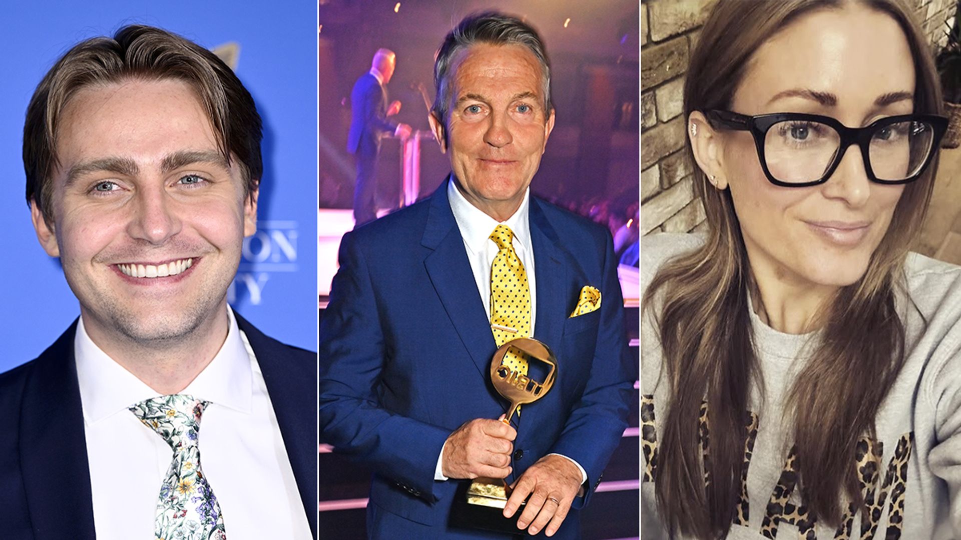 Split image of Barney, Bradley and Hayley Walsh