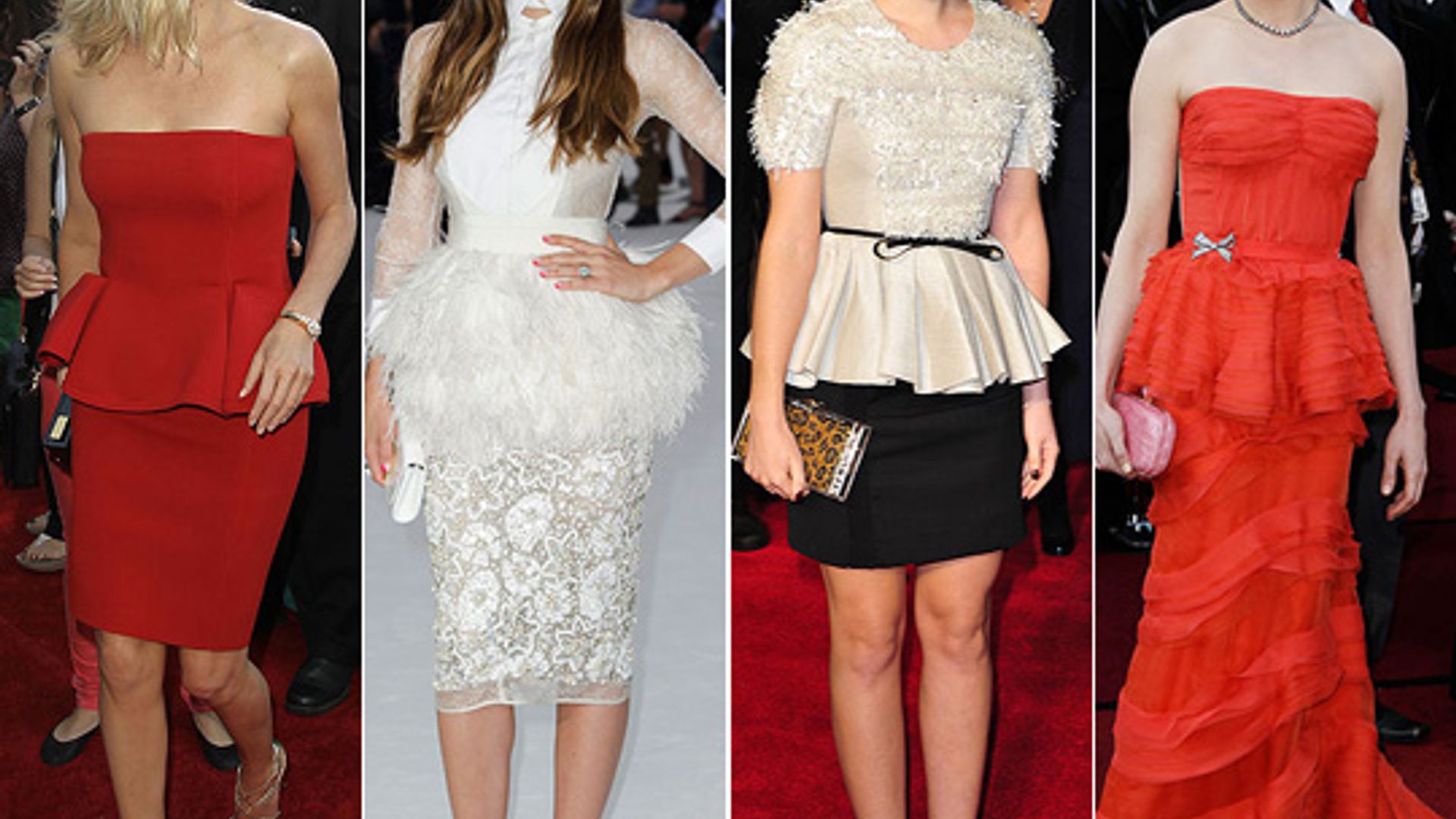 Celebrities Wearing the Peplum Trend