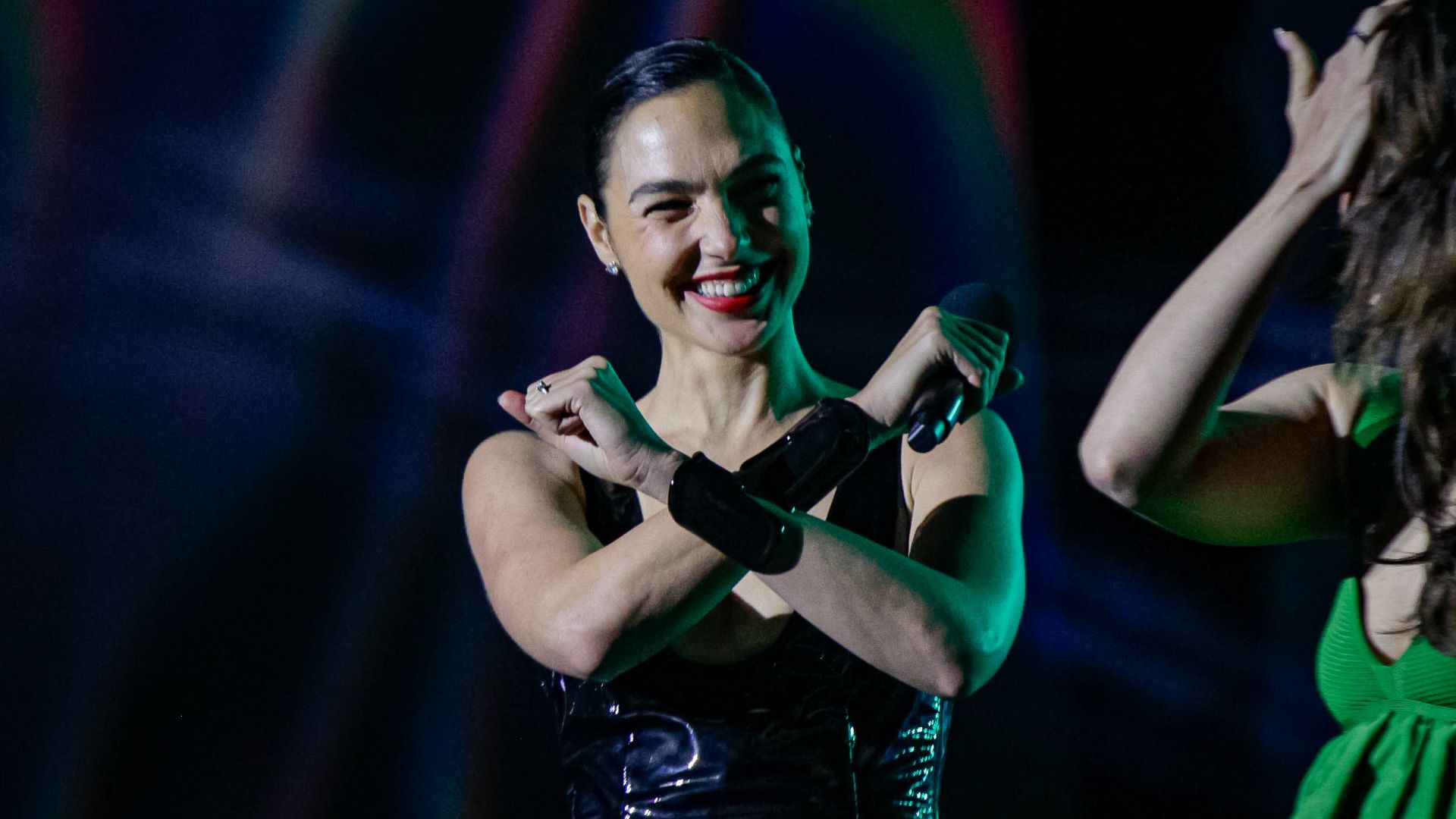 Gal Gadot, Israeli model and actress, is on stage at the global Netflix fan event "Tudum." After two years as a virtual event, "Tudum" brought thousands of fans together on location and could be streamed worldwide. The gathering is named after the sound t