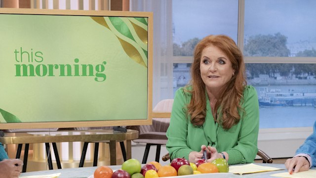 Sarah Ferguson presenting This Morning