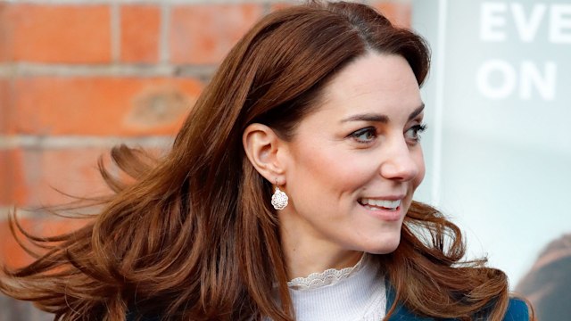 Catherine, Duchess of Cambridge visits LEYF (London Early Years Foundation) Stockwell Gardens Nursery & Pre-School on January 29, 2020 in London, England.