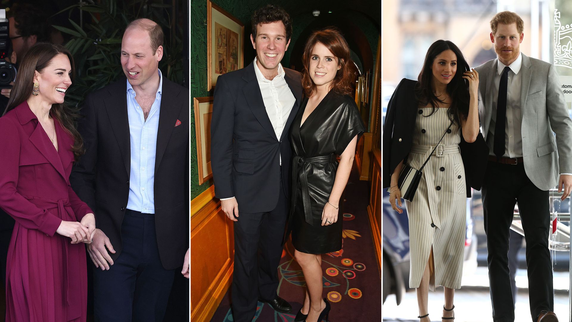 Split of William and Kate, Eugenie and Jack and Harry & Meghan