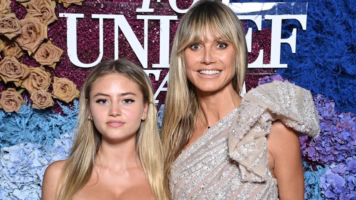 Heidi Klum And Daughter Leni Pose In Matching Intimates And They Look Like Twins Hello 4163