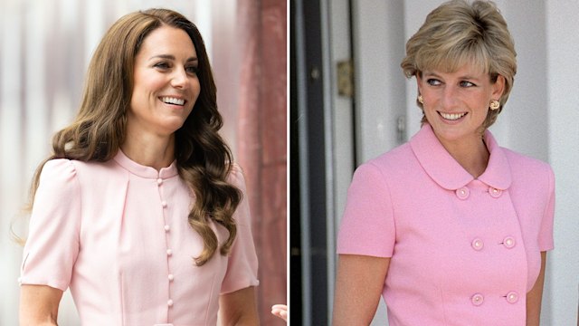 Diana and Kate in pink