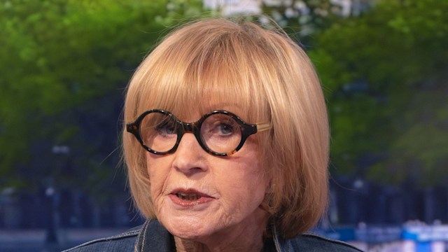 anne robinson in denim jacket on good morning britain