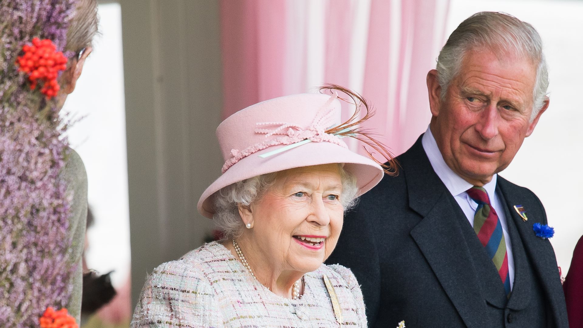 Queen Elizabeth II and Prince Charles attend the 2017 Braemar Highland Gathering