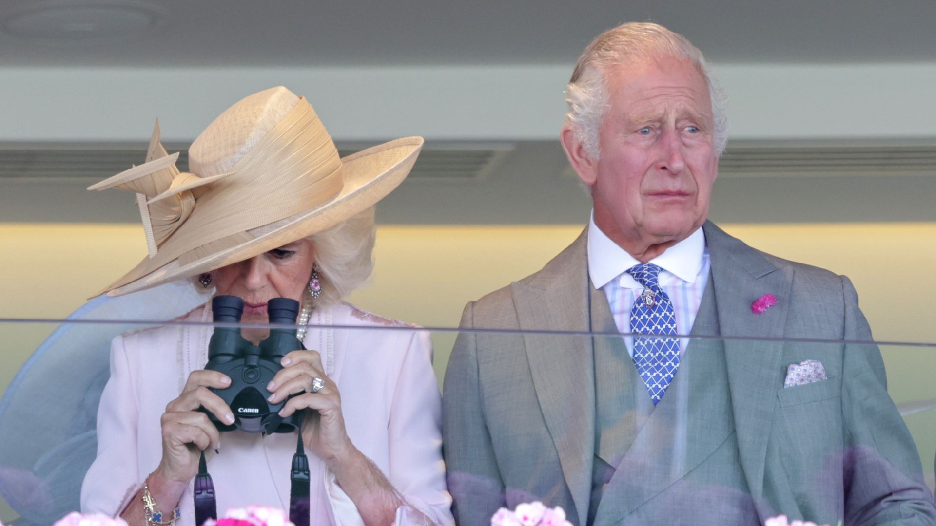 King Charles and Queen Camilla at Ascot in 2023
