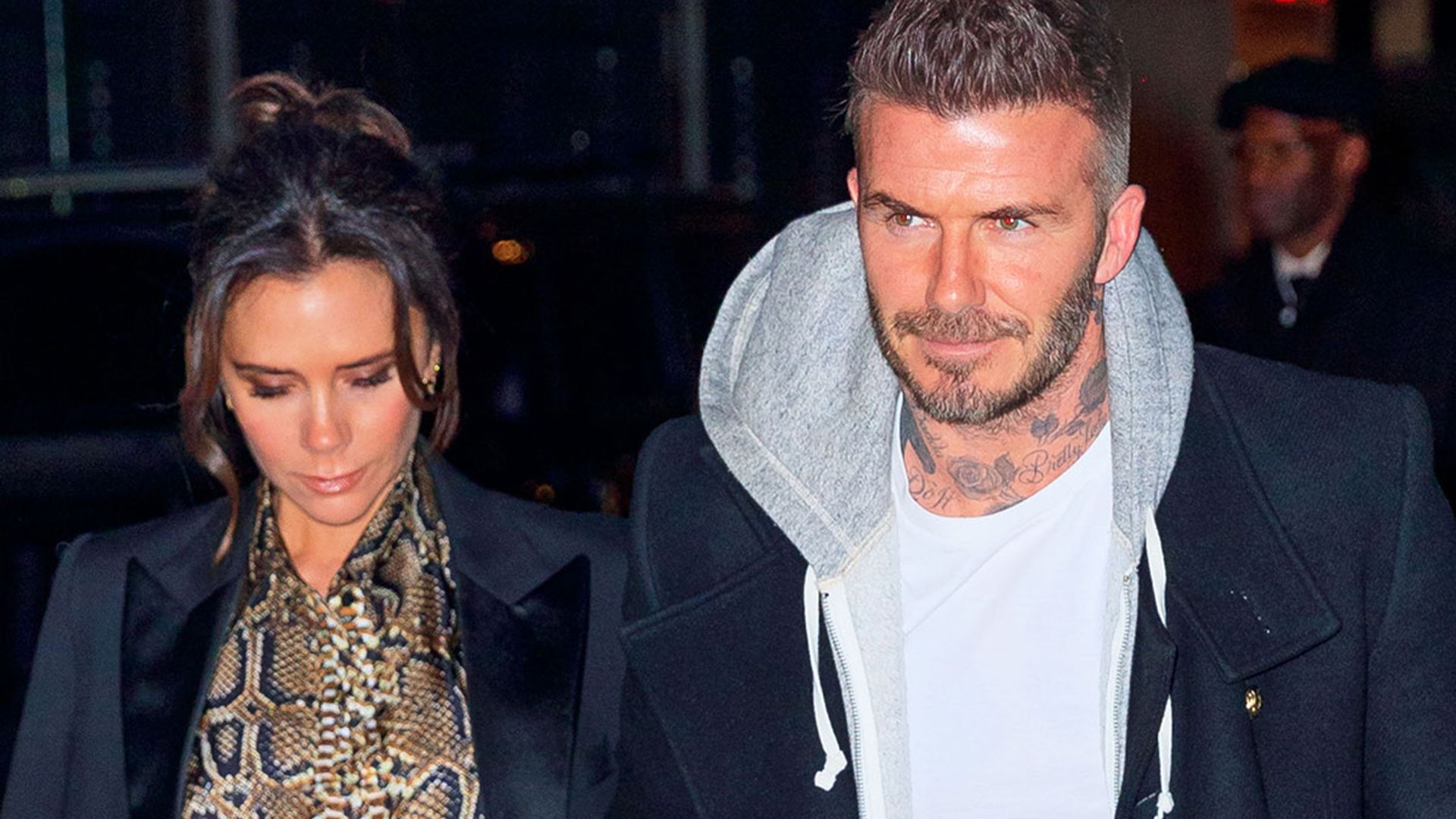 Victoria Beckham flashes smile while making rare PDA with David | HELLO!