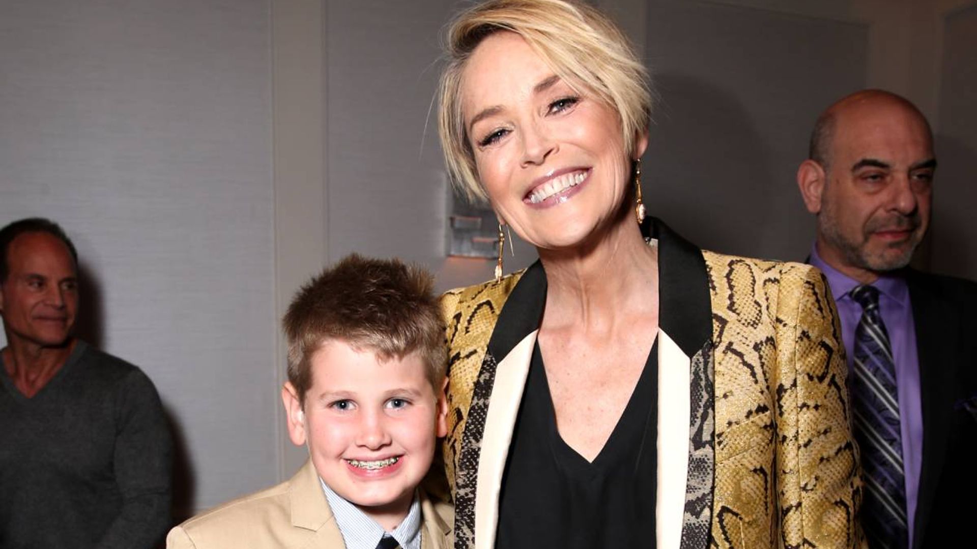 Sharon Stone marks special occasion with rare photo of sons inside