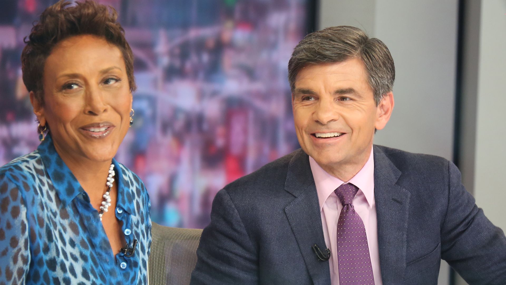 George Stephanopoulos and Robin Roberts