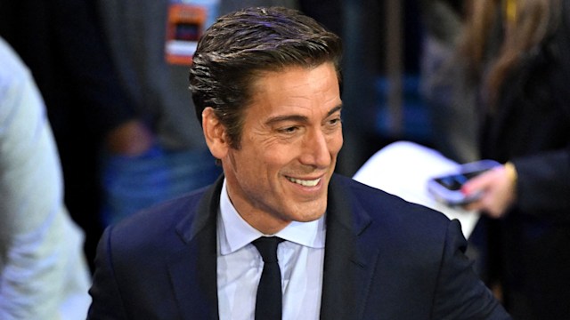 US broadcaster David Muir smiles at the end of a presidential debate with US Vice President and Democratic presidential candidate Kamala Harris and former US President and Republican presidential candidate Donald Trump at the National Constitution Center in Philadelphia, Pennsylvania, on September 10, 2024.