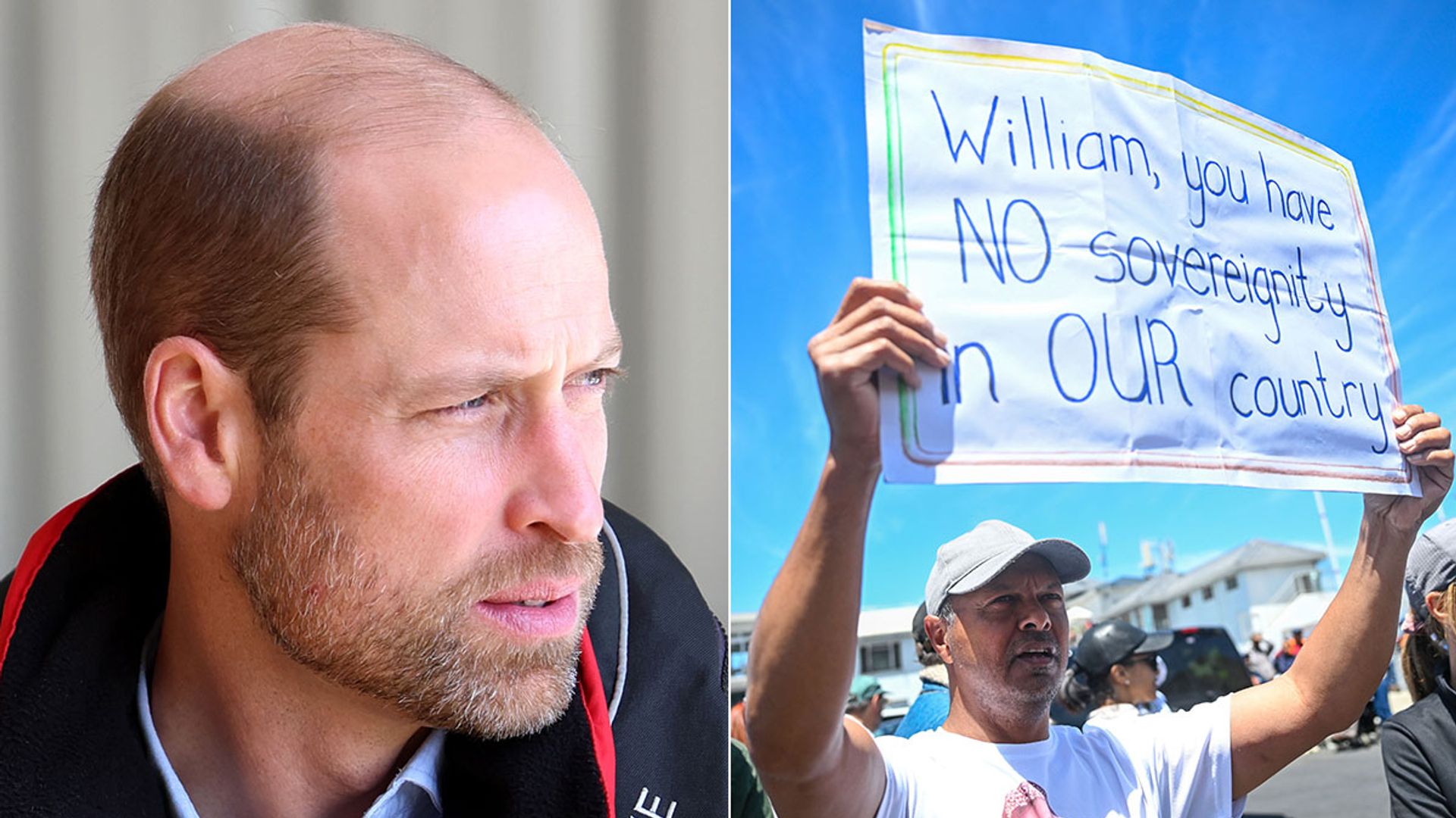 Prince William heckled by protestors during last day of Cape Town visit |  HELLO!