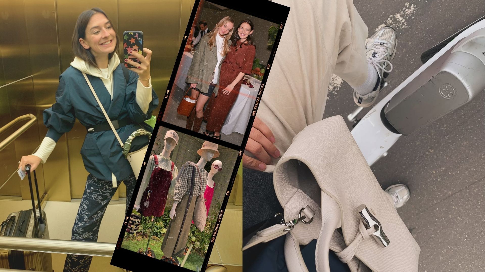 Collage of Juliette Poupard Delafontaine using various photos from her instagram