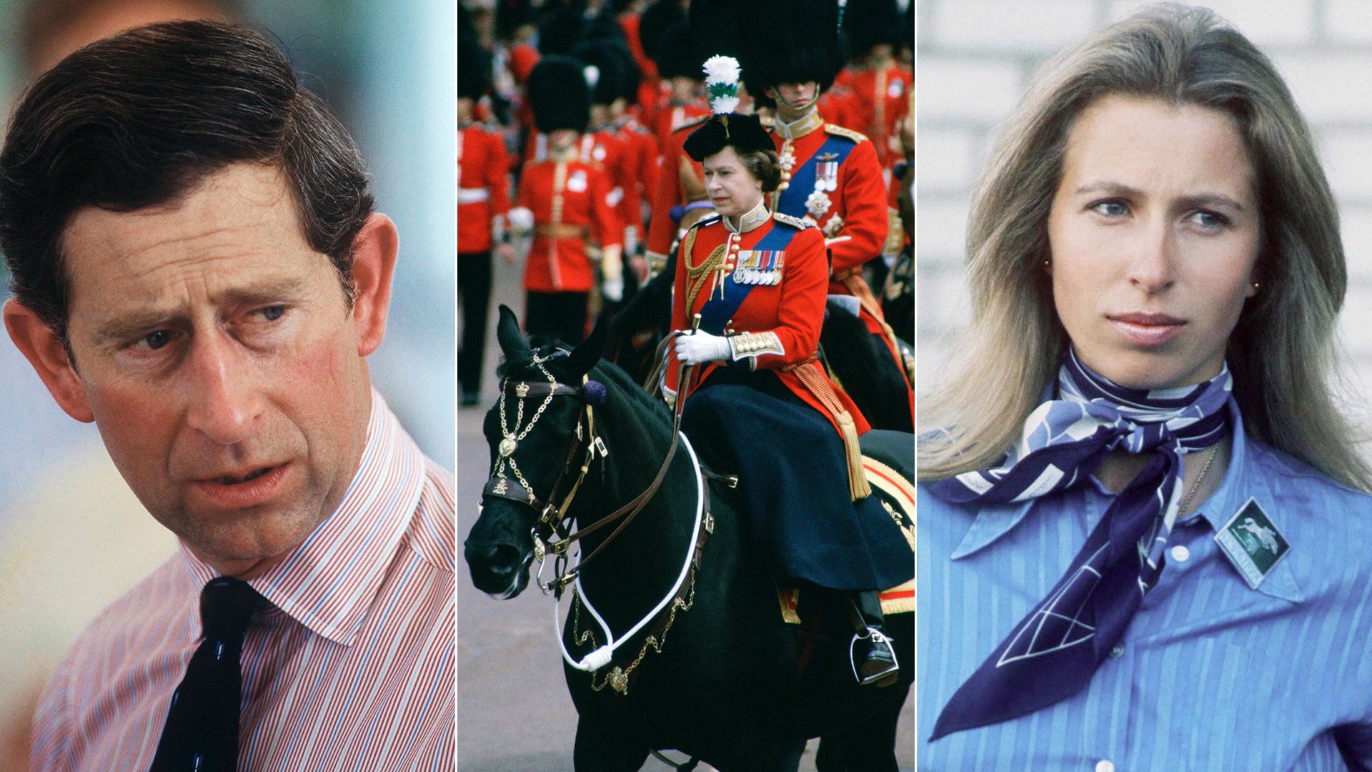 The King in Australia, Queen Elizabeth at Trooping the Colour 1981 and Princess Anne in the 1970s