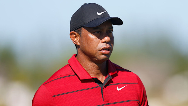 Tiger Woods of the United States walks on the first green during the final round of the Hero World Challenge at Albany Golf Course on December 03, 2023 in Nassau, Bahamas.