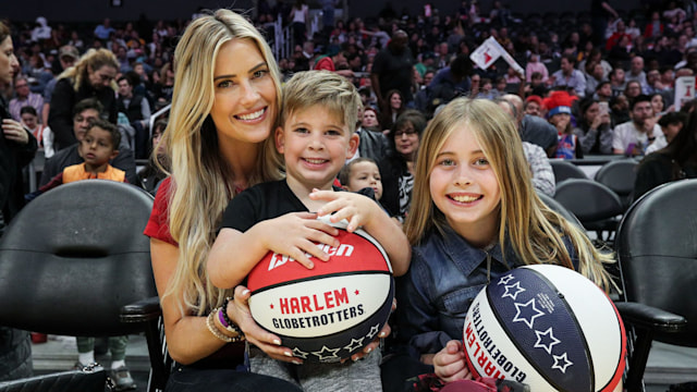 Christina Hall with her son Brayden and daughter Taylor