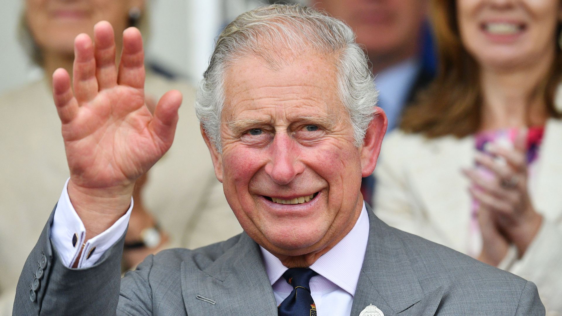 King Charles waves as he attends the Royal Cornwall Show in 2018